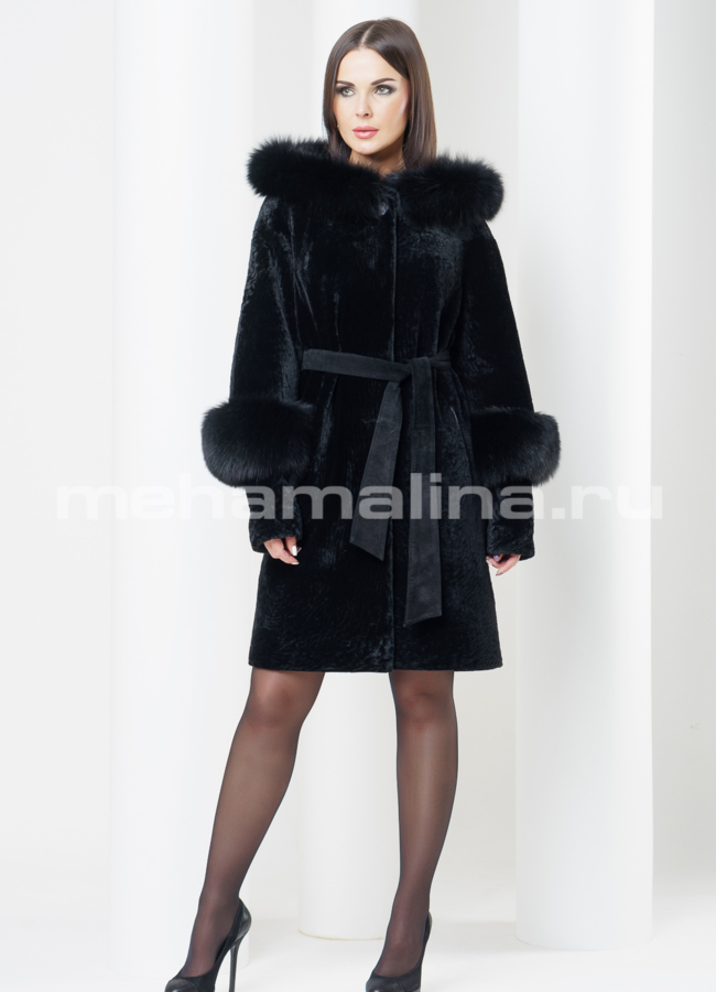 Шуба из мутона модель № S-424 в рассрочку