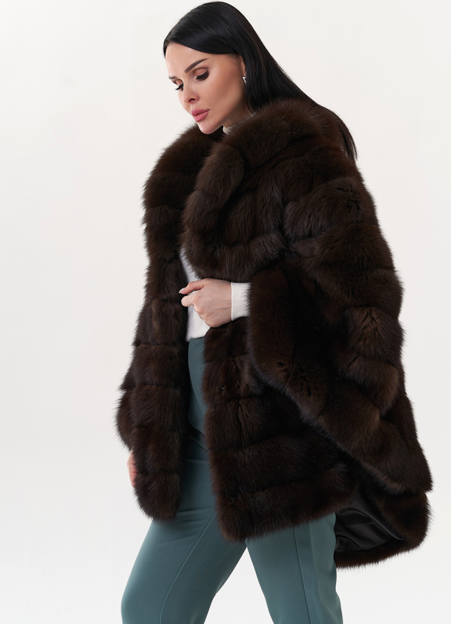 Шуба из куницы  модель № 26173 универмаг малина
