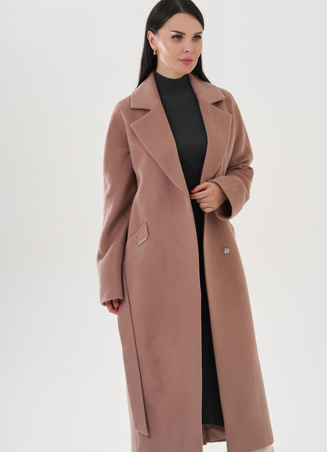 Пальто женское с английским воротником модель № 82082 универмаг малина