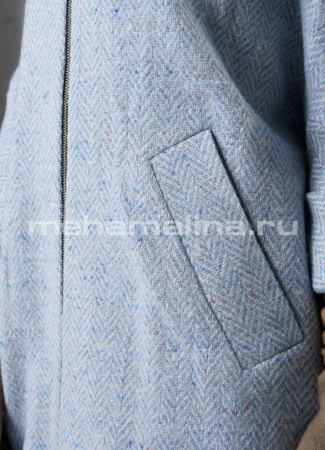 Пальто на молнии модель № BP-136 универмаг малина