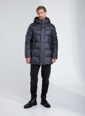 Пуховик мужской с капюшоном 