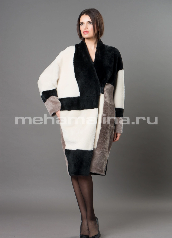 Шуба из овчины merino модель № D-235 универмаг малина