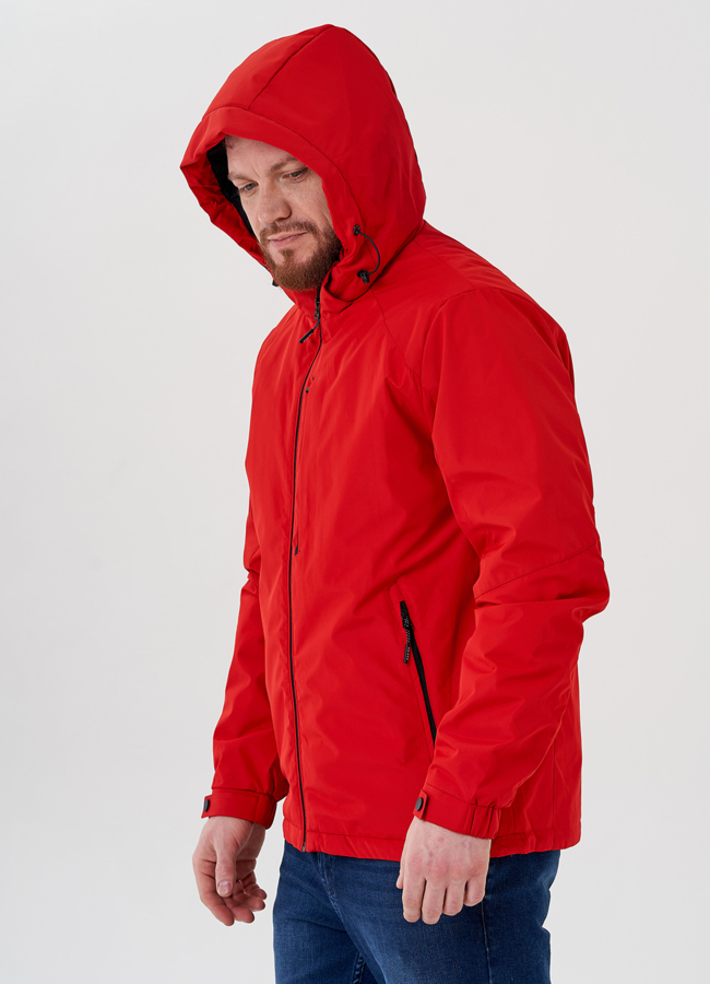 Мужская куртка красного цвета модель № 24351 универмаг малина