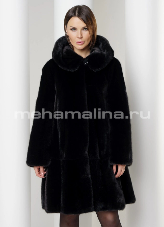 Шуба норка  модель № S-575 универмаг малина