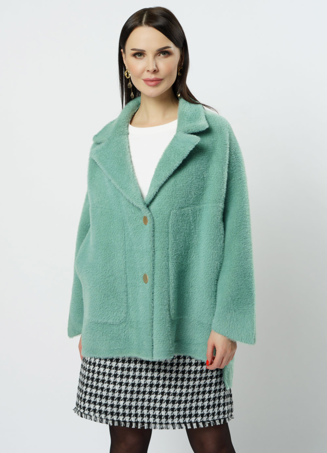 Женский кардиган в мятном цвете модель № 992 универмаг малина