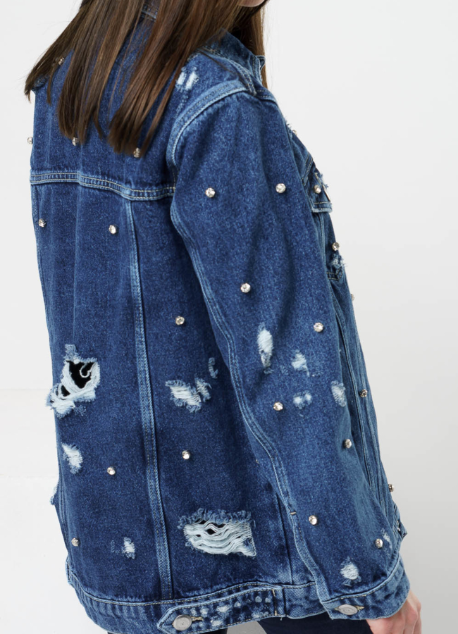 Куртка джинсовая  модель № 376-1 универмаг малина