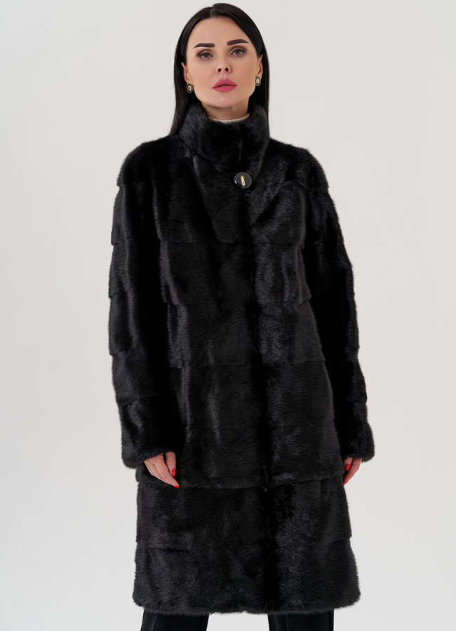 Норковая шуба модель № S-689 универмаг малина