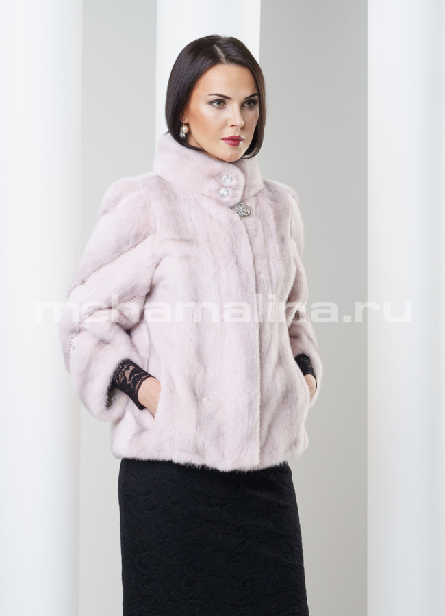 фото Шуба из норки укороченная модель № S-330