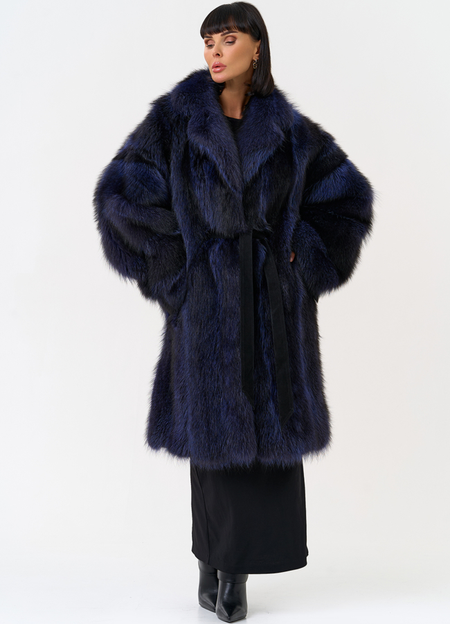 фото Шуба из меха енота с поясом модель № 31672 фото Шуба из меха енота с поясом модель № 31672