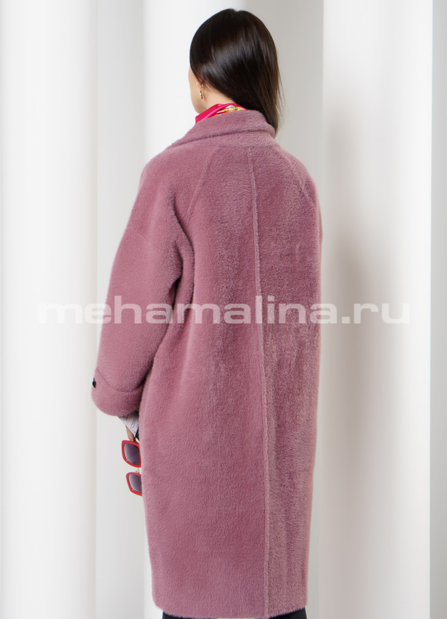 Пальто oversize с английским воротником на кнопках модель № 9807 в кредит