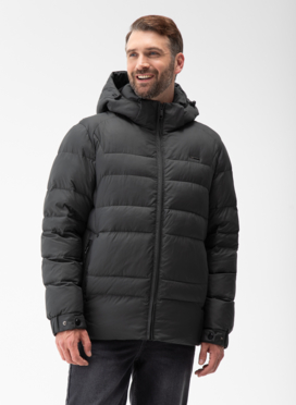 Мужской пуховик с капюшоном 