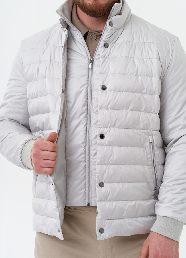 Мужская куртка серого цвета модель № 30210 универмаг малина Мужская куртка серого цвета модель № 30210 универмаг малина