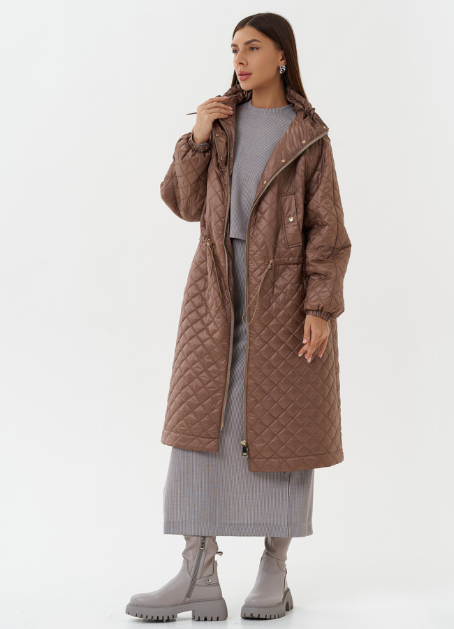 Женское утепленное пальто модель № 27150 универмаг малина