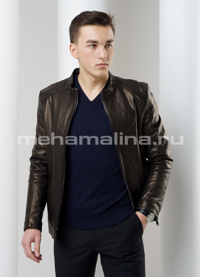 Куртка модель № KP-162 меха малина