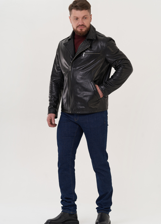 Мужская кожаная куртка  Мужская кожаная куртка