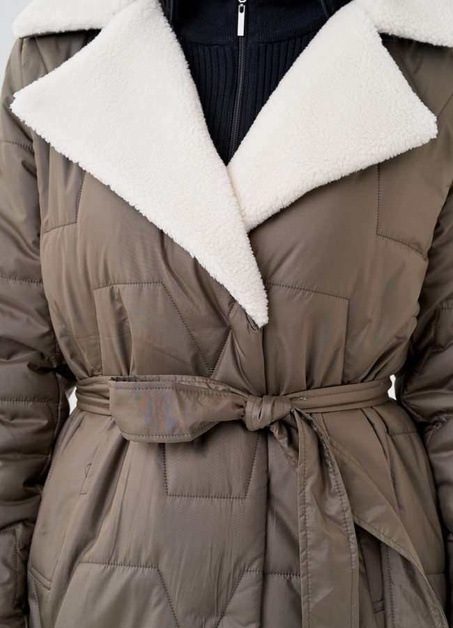 Полупальто с английским воротником модель № 79971 в рассрочку