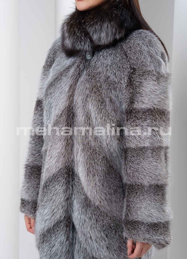 Шуба нутрия Астория модель № S-545 универмаг малина