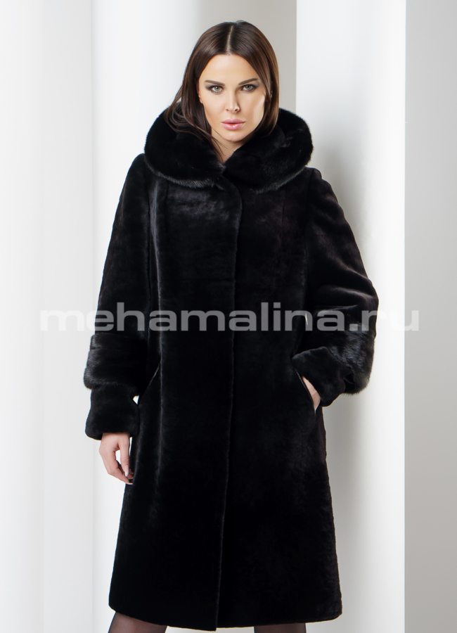 Шуба мутон модель № S-563 универмаг малина