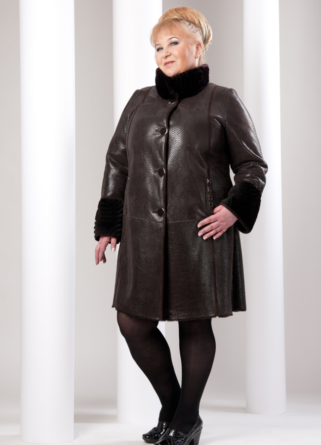 Дубленка модель № D-22 меха малина Дубленка модель № D-22 меха малина