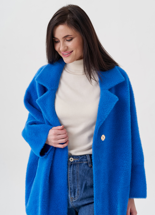 Короткий кардиган синего цвета модель № 80240 универмаг малина