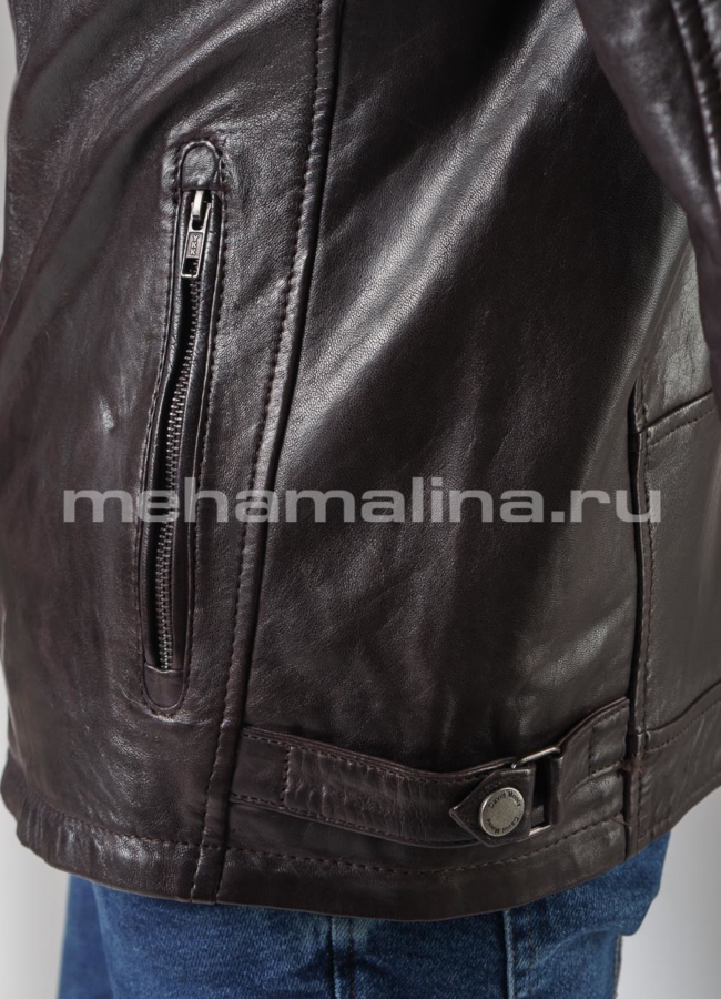 Кожаная мото куртка  модель № Chester в рассрочку