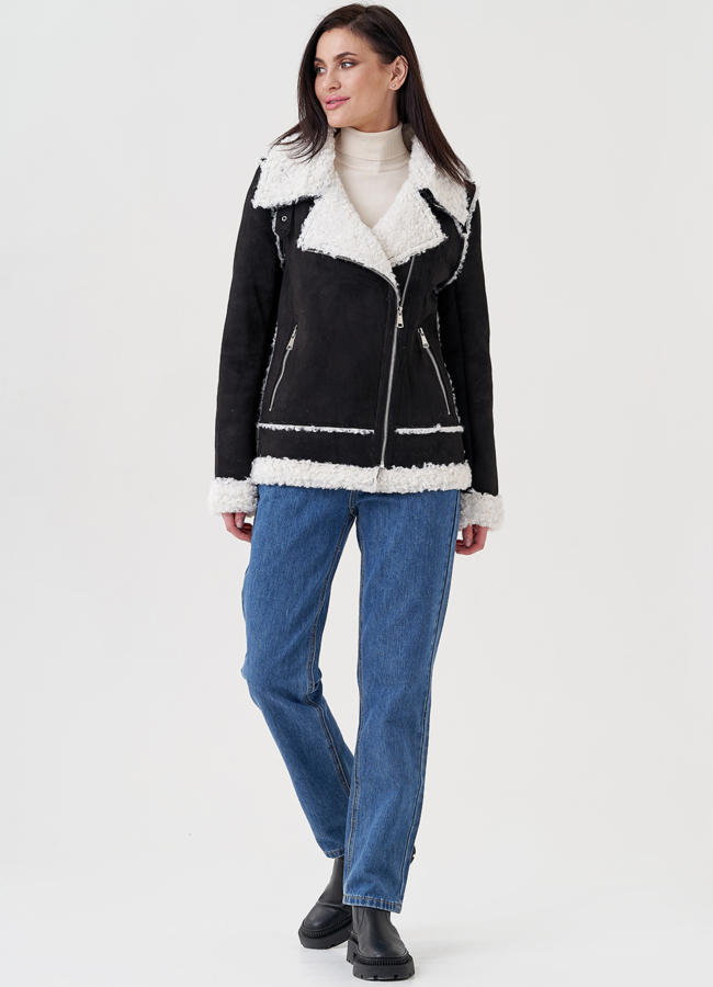 Женская эко дубленка 