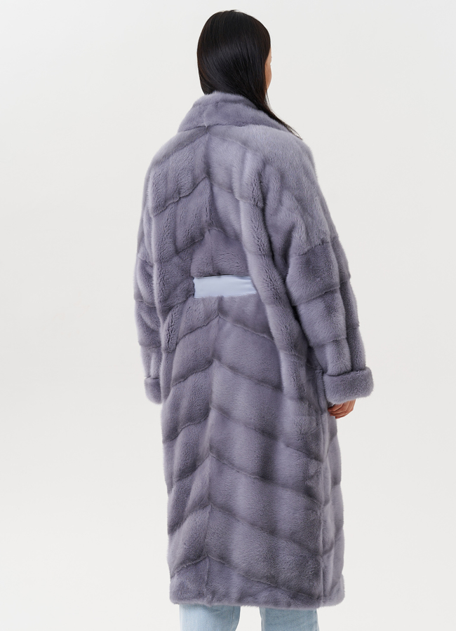 Женская норковая шуба с английским воротником модель № 27602 универмаг малина