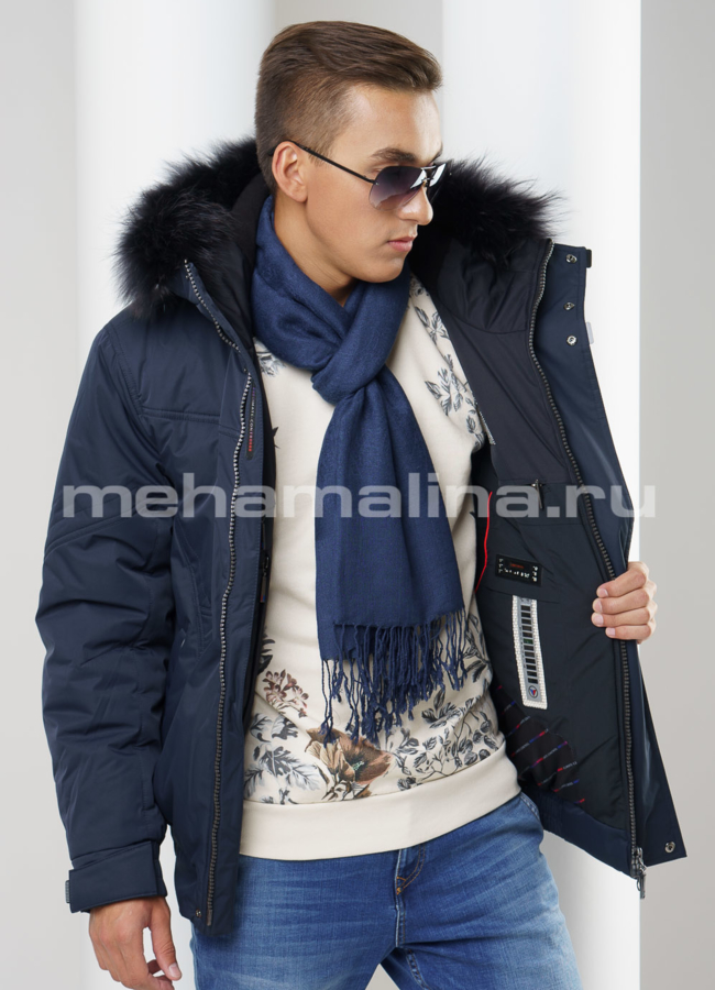 Пуховик на молнии модель № KM-12 в кредит