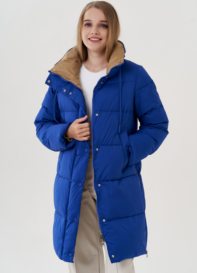 Пуховик женский с капюшоном  модель № 25032 в рассрочку