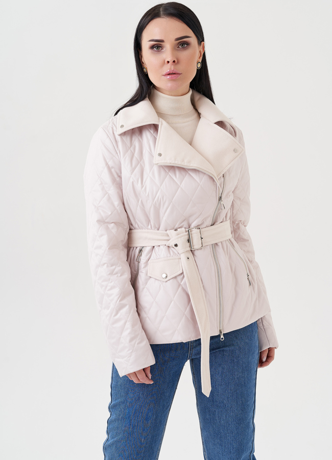 Куртка со съемным капюшоном в светло-бежевом цвете модель № 23915 универмаг малина