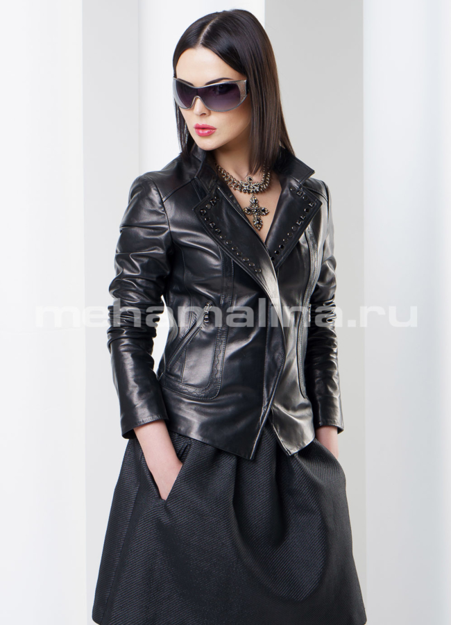 фото Кожаная куртка модель № K-308