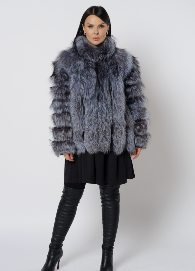 фото Жакет из чернобурки модель № 21726