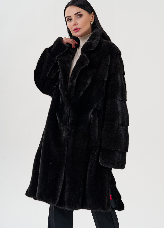 Шуба из греческой норки модель № S-646 универмаг малина