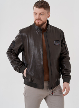 Мужская куртка из натуральной кожи 