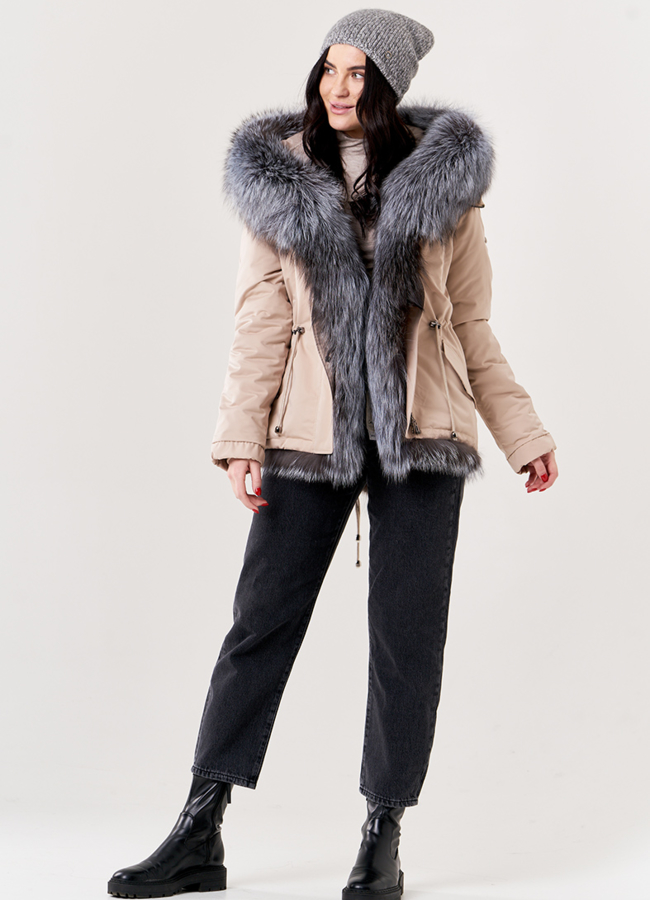 Женская шапка модель № 10885 меха малина