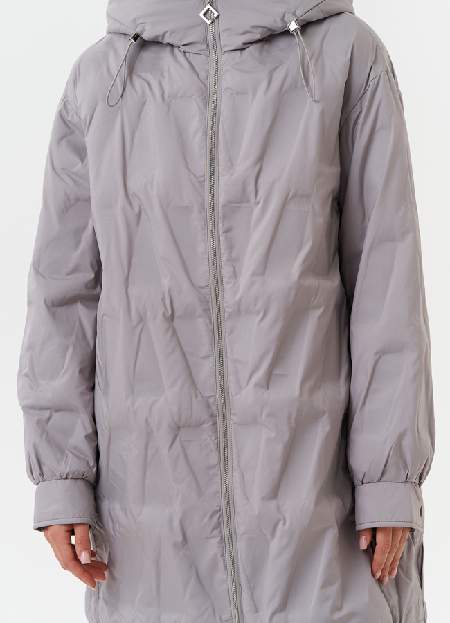 Женское стеганое пальто модель № 27881 в рассрочку