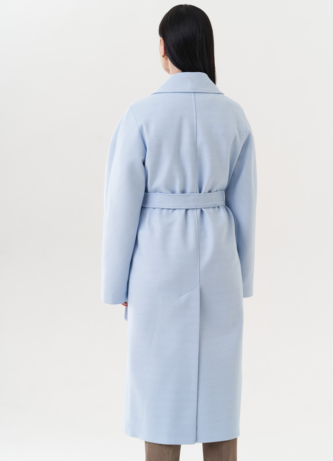 Женское пальто с английским воротником модель № 26720 универмаг малина