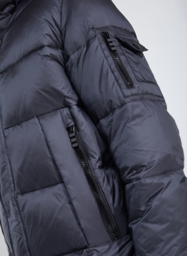 Пуховик мужской с капюшоном 