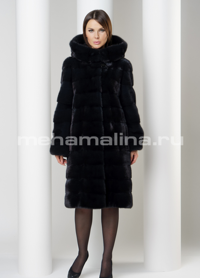 Шуба из скандинавской норки модель № S-572 в рассрочку