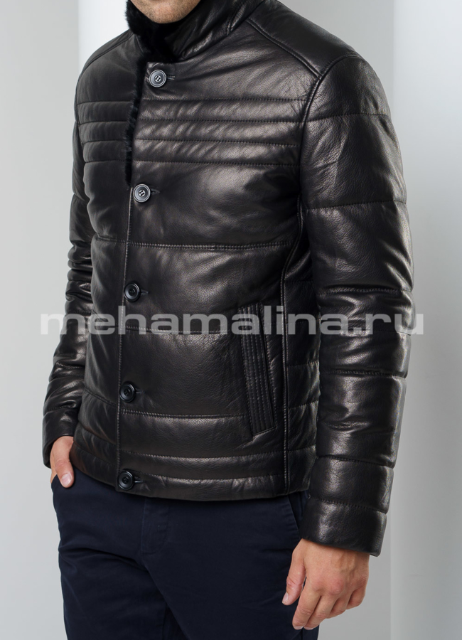 Мужской пуховик модель № ПМ-86 универмаг малина