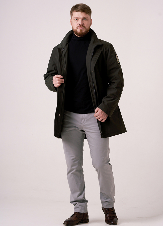 фото Мужская парка на волке модель № 386