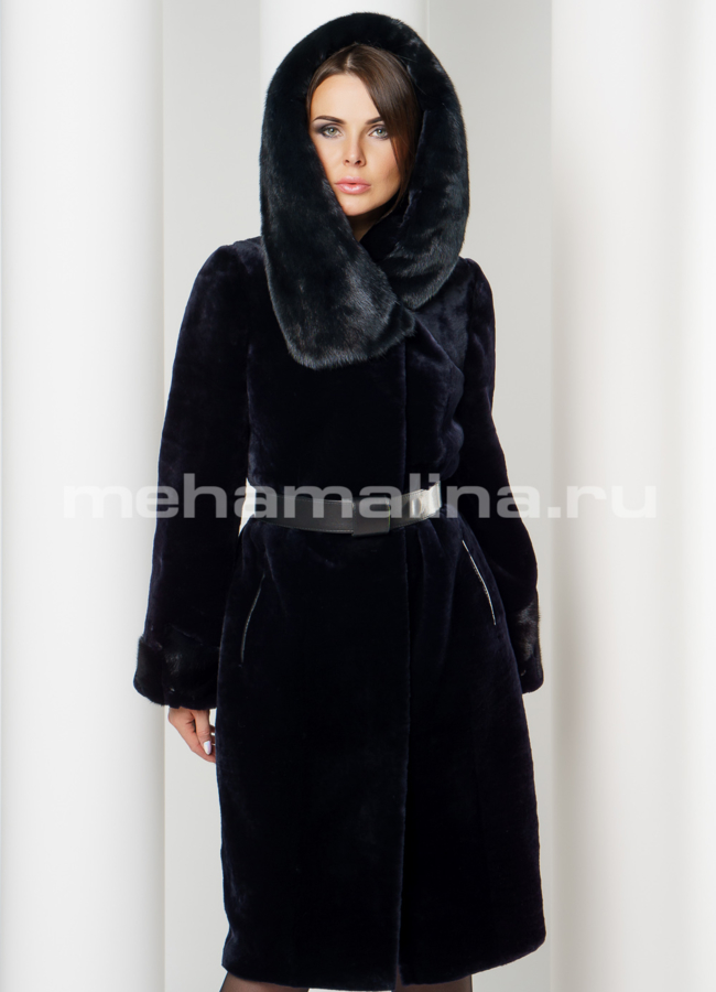 Шуба мутон модель № S-608 универмаг малина