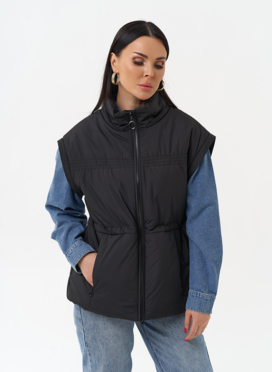 Женская утепленная куртка со съемными рукавами