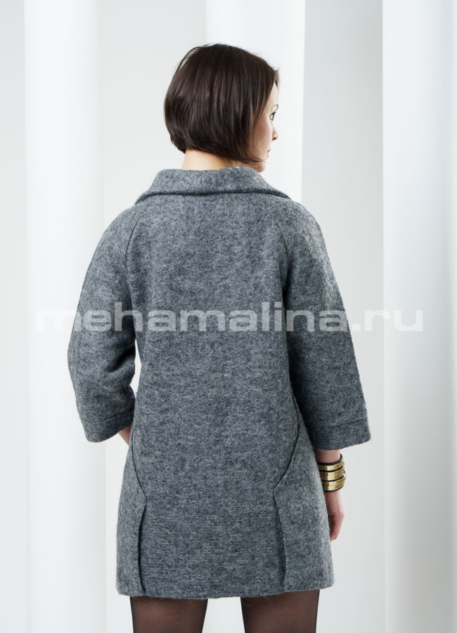 Пальто женское, цвет серый модель №  BP-8 в рассрочку