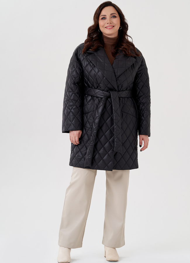 Женское полупальто с английским воротником  модель № 23283 универмаг малина