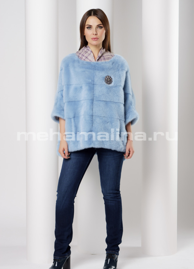 Худи из норки модель № S-657 в кредит