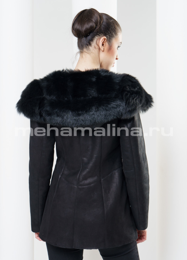 Дубленка на молнии модель № D-142 в кредит