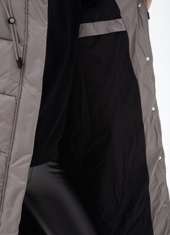 Пуховик женский с капюшоном  модель № 25511 универмаг малина