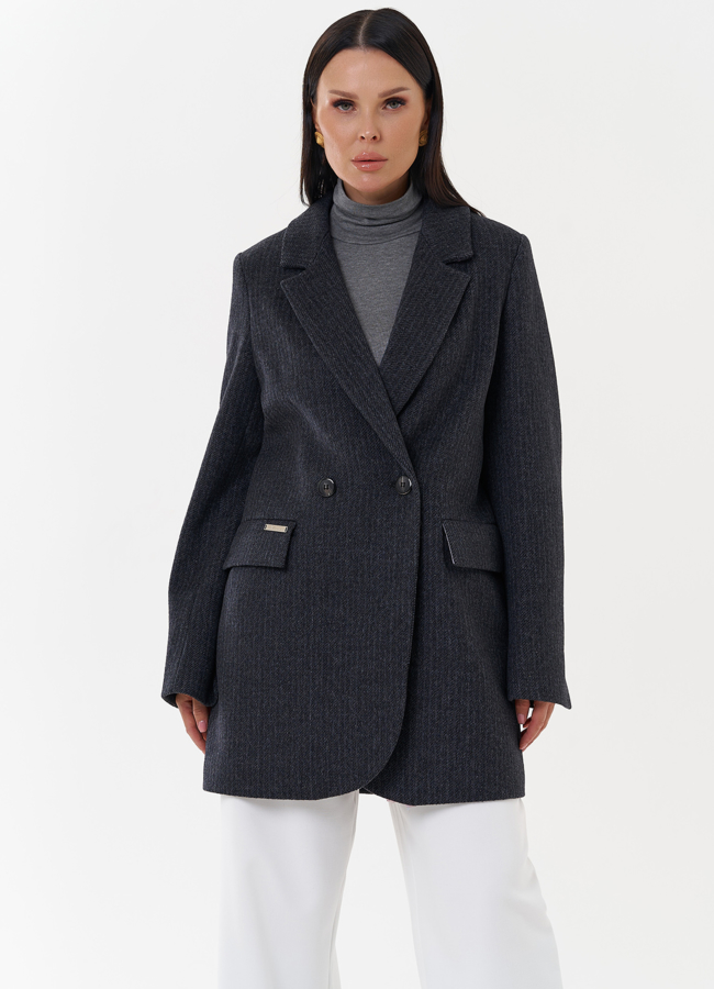 фото Пальто с английским воротником  модель № 27681