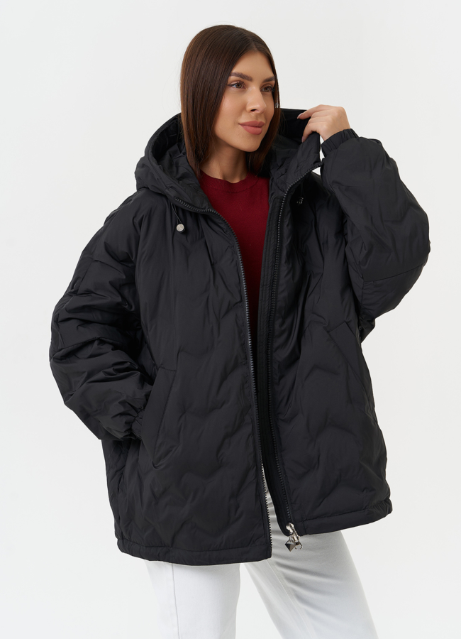 Женская куртка с капюшоном модель № 27871 универмаг малина